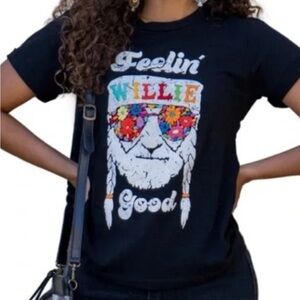 Feeling good Willie Nelson T-shirt extra small